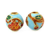 Pulseras de Abalorios de Dáfodil de Brasso con Pintura de Aceite 4PCS Accesorios de Joyería DIY Hechos en China - details 17