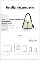 Nuevo bolso de moda para las axilas con cubo de color en contraste, versión coreana informal, bolso de mensajero de hombro, bolso universal para mujer - details 0