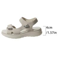 Sandalias casuales de velcro nuevas de verano con suela gruesa de talla grande para mujer - details 8