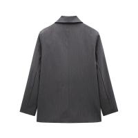 Nuevo Blazer de Manga Larga para Mujer Cashmere, Pattern de Monograma, Doble Botonadura, Vintage - details 3