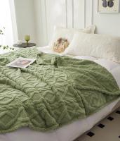 Tuff-manta de franela a rayas de terciopelo para adultos, funda de cama suave, colcha mullida de punto cálido, sofá y dormitorio, Invierno - details 12