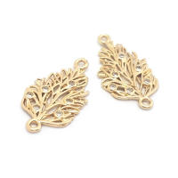 Colgantes de Árbol de Brasso Dorado de 18K Joyería Hazte de Diamantes Falsos y Circonio - details 20