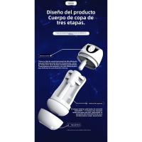 Clip de Chupación al Vacío Chupando Inteligente Voz Avión de Disparo Taza Eléctrica Retráctil Vacío Masturbación Entrenador - details 8