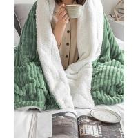 Manta de terciopelo, mantilla grande de franela para sofás, mantas grandes de pana, ligeras y cálidas, felpa para niño, mascota, cama, habitación, dormitorio, 1 pieza, 220x240 cm, color beige - details 7