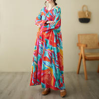 Vestido Vintage de Algodón de Manga Larga Talla Grande, Elegante y Suelto para Mujeres - details 59