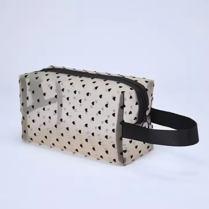 Bolsa de Maquillaje de Malla para Mujeres Organizador de Viaje con Cremallera - 1