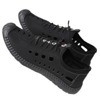 Sandalias de hombre Verano Suela suave Antideslizante Exterior Punta a punta Transpirable Hueco Zapatos de cuero casuales - details 0