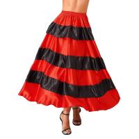 Faldas Flamenco española mujer, falda larga con volantes grandes, tre salón latino para danza del vientre, actuación de 360 - details 5