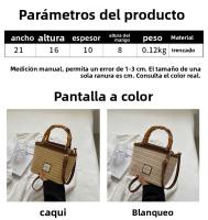 Bolso Cruzado de Verano 2025 Bolso de Mano Tejido de Paja para Mujeres - details 1