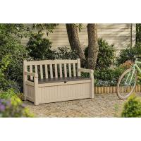 Baúl de Almacenamiento de Resina Grafito Capacidad de 265L Ideal para Ordenación de Jardín y Terraza 140 x 60 x 84 cm - details 9