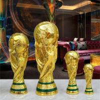 Trofeos de fútbol de resina dorada, decoraciones de resina, regalos para fanáticos, manualidades de decoración para el hogar y la oficina - details 15