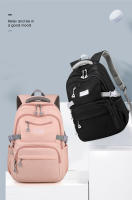 Mochila escolar para chicas adolescentes, morral sencillo de color sólido para mujer, morral escolar juvenil - details 1