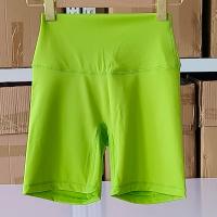 Color sólido mujeres Fitness deportes corto cintura alta Yoga corto ciclismo entrenamiento integral Jog Squat prueba bolsillos internos - details 10