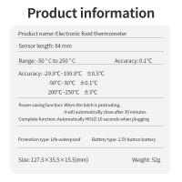 Termómetro Digital TM1000 para alimentos, Sensor de temperatura para agua, leche y aceite, herramientas de cocina - details 7