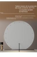 Espejo de Maquillaje LED Geométrico Semi-Circular Luz de Tres Colores Intelligente - details 10