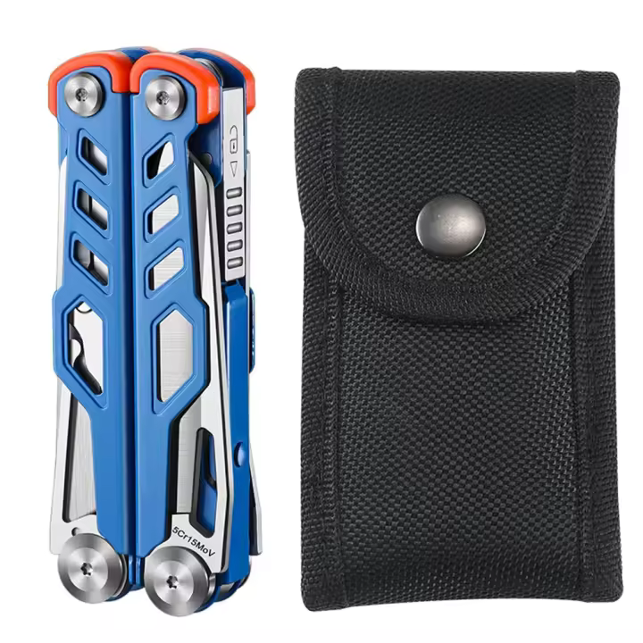 Alicates de Emergencia 14-en-1 Herramienta Multiusos Plegable Cortadores de Pijamas Tijeras - 1