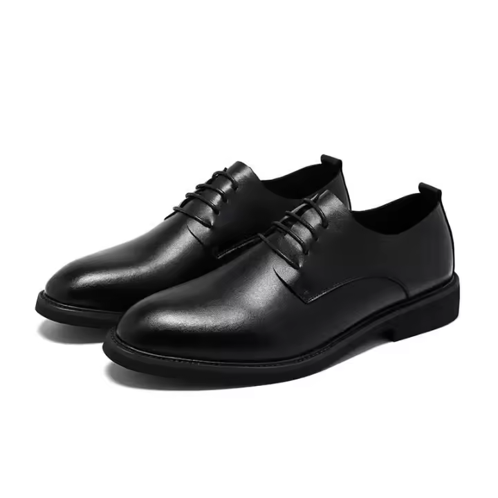 Zapatos de hombre de cuero puntiagudos británicos informales formales de negocios de moda coreana - 1