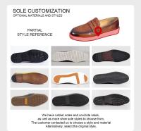 Zapatos informales de cuero para hombre con punta redonda de piel de vaca para otoño, nuevos zapatos de moda con patrón sólido para hombre - details 2