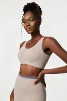 Ropa interior deportiva Sexy para mujer, sujetadores de Yoga de alto impacto con contraste de Color, Tops cortos de Fitness con - details 16