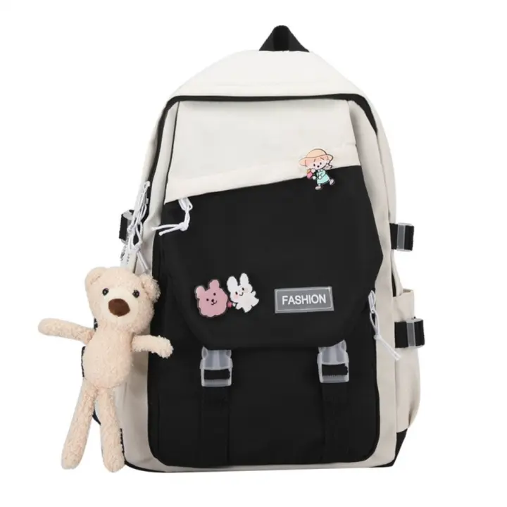 Mochila Grande De Estilo INS Impermeable Y Multifuncional En Nylon Para Escuela Y Viajes Mochila De Escuela Mochila Simple Para Hombres Y Mujeres - 1