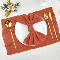 Juego de 30 telas de algodón de gasa, 30x30cm, decoración de boda, uso diario, cena, té, mesa, pueblo, servilletas de Navidad - details 25