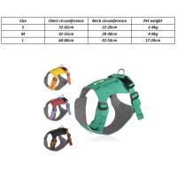 Arnés para perros transpirable impermeable con bolsillos con cremallera chaleco para mascotas reflectante resistente al desgaste pecho de perro caminando al perro - details 0