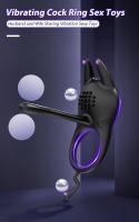 Anillo vibrador para el pene para hombres, estimulador del glande y el punto G, retraso de la eyaculación, juguete sexual para parejas - details 0