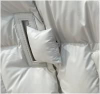 Chaqueta de Plumífero de Pato Blanco Janveny Invernal Abrigo de Moda Cálido y Suelto para Mujeres - details 9
