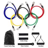 11 unids/set cuerda de tracción, bandas de resistencia, equipo de Fitness portátil, correa de tobillo, expansor de pecho, banda elástica para ejercicio - details 4