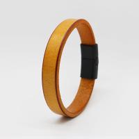 Jiayiqi-pulsera Vintage de cuero genuino para hombre y mujer, brazalete de mano, brazalete Punk, regalo de joyería para pareja - details 8