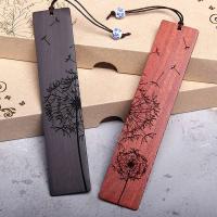 Marcapáginas de Alta Calidad Estilo Chino, Clip para Libros Tallado en Madera de Sándalo, Herramientas de Lectura para Estudiantes y Profesores - details 4