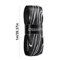 Cinta de agarre de murciélago a rayas de PU, banda elástica de sensación seca para béisbol, cinta resistente al desgaste, mango de raqueta de tenis de 1m, Unisex - details 2