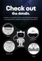 Galaxy Night Light Star Projector, Astronaut Starry Nebula LED Ceiling Lamp with Timer and Remote Control, Gift for Kids and Adults for Bedroom, Christmas, Birthday, Valentine's Day - details 2