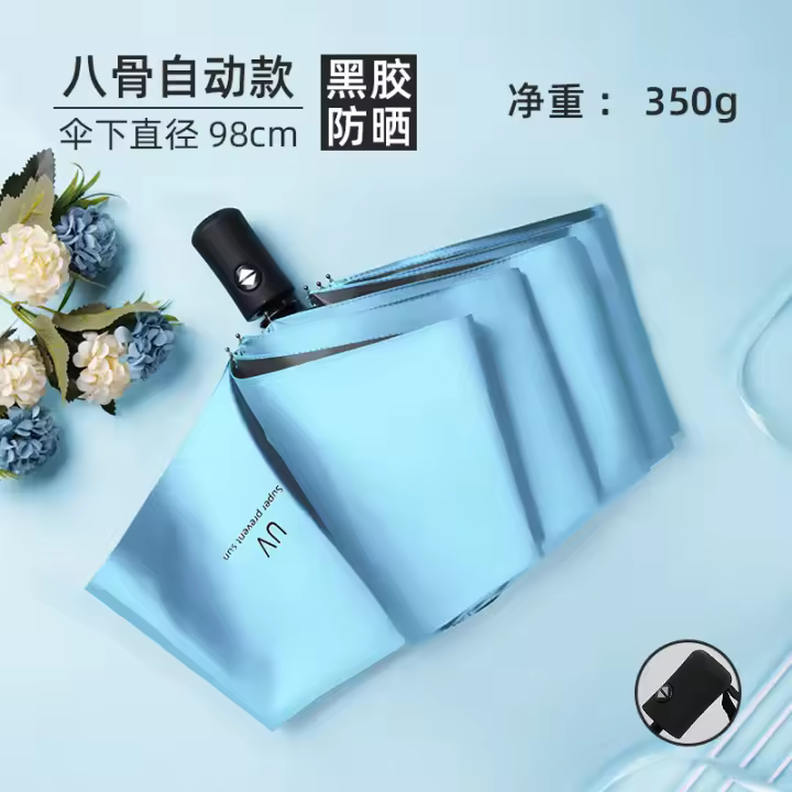 Paraguas resistente al viento, compacto, impermeable, plegable, de viaje, a prueba de viento, para hombres y mujeres, , Clásico - 1