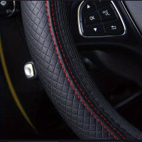 Funda universal para volante de cuero PU, con relieve 3D para mayor agarre y comodidad, fácil de instalar para ruedas de 37-38 cm - details 4