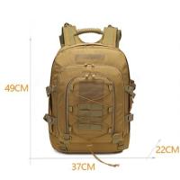 Mochila táctica para exteriores, gran capacidad, viajes, senderismo, camping, herramientas de pesca, mochilas unisex - details 0