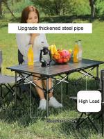 Mesa de picnic para camping, mesa plegable ligera y portátil para caravanas - details 4