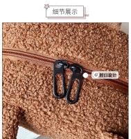 Mochila de felpa, bolso de mujer, nueva versión coreana, súper linda mochila con orejas de oso, mochila para niñas, bolso padre-hijo. - details 5