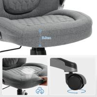 Silla de Oficina Ejecutiva Ergonómica Altura Ajustable, Resalto Alto, Brazos, Ruedas, Negro - details 13