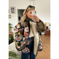 Ropa acolchada de algodón para mujer，Cachemira impresa，Comodidad y casual，Manga acampanada suelta - details 8