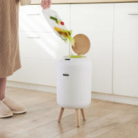Cubo de Basura Inteligente con Sensor Automático Pisada Antideslizante Cerradura - details 7