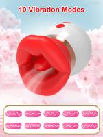 Vibrador de succión con lengua para mujer, succionador de clítoris, estimulador Oral, orgasmo, Juguetes sexuales femeninos - details 0