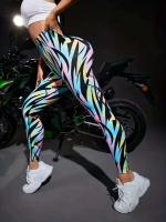 Body de gimnasio sin costuras para mujer, pantalones de yoga con estampado digital, levantamiento de cadera, monos deportivos, pantalones de entrenamiento de cintura alta - details 7