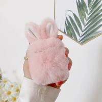 Funda de Protector de Orejas de Conejo de Peluche para Airpods Pro Caja de Carga Inalámbrica con Diseño de Conejo Accesorios de Electrónica - details 3