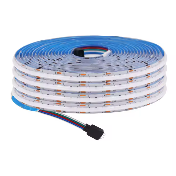 Tira de luz LED COB 5V USB Bluetooth APP XUNATA 576Leds/m Iluminación lineal para decoración del hogar y retroiluminación de TV flexible y transparente - 1