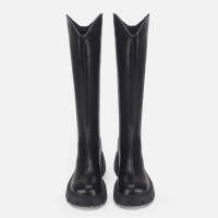 Nuevas Botas Altas De Punta Redonda Con Suela Gruesa Y Tacón Grueso Para Mujer, Botas Vaqueras Occidentales Para Mujer. - details 2