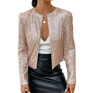 Chaqueta Corta Chaqueta Para Vestido Lentejuelas Chaquetas Cortas