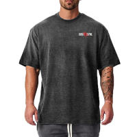 Hip Hop Loose Mens Streetwear OversizeT-shirts Casual Classic Summer Hlaf Sleeves Drop Shoulder Tshirt Tees - details 6