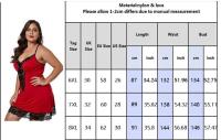 Camisola delgada de gran tamaño para mujer, conjunto de lencería sexy de satén Ence, ropa de dormir para mujer, ropa para el hogar - details 2