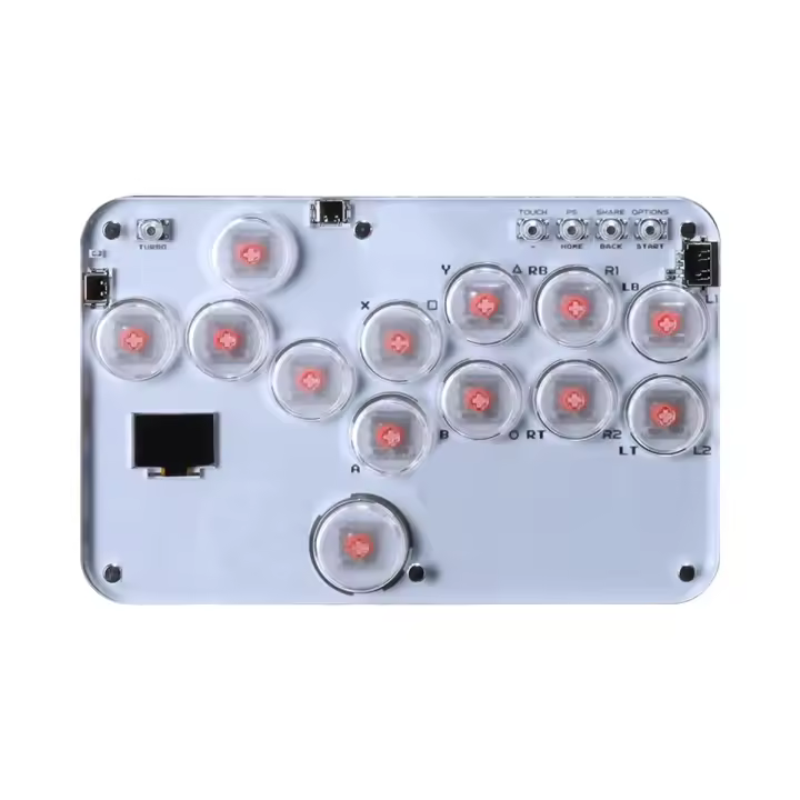 Controlador de palo de Arcade de 13 botones, controlador sin palanca RGB, Joystick de PC, teclado de controlador Hitbox - 1
